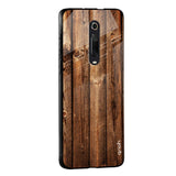 Timber Printed Glass case for Redmi Note 9 Pro