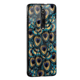 Peacock Feathers Glass case for Redmi 11 Prime 5G