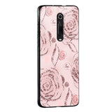 Shimmer Roses Glass case for Redmi 9 Prime